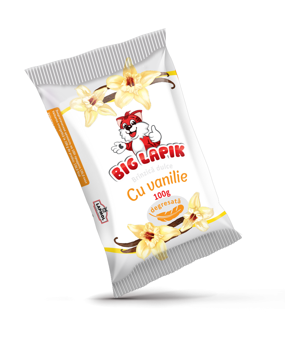 Сырок сладкий Big Lapik ванильный обезжиренный