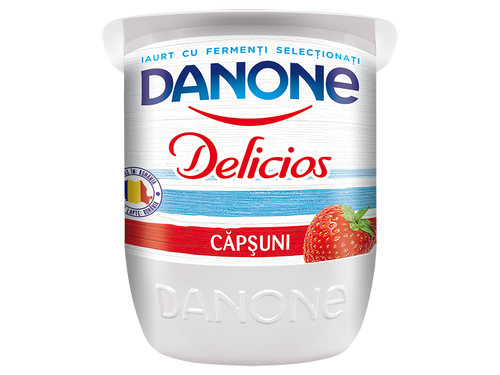 Йогурт Данон деличос клубника, 125г