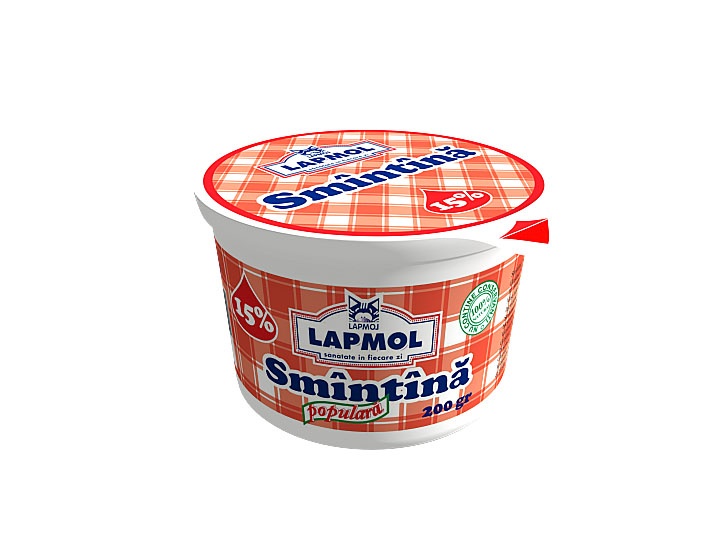 Сметана Lapmol 15% 200г
