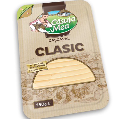 Твердый сыр Căsuța Mea нарезанный и упакованный Clasic