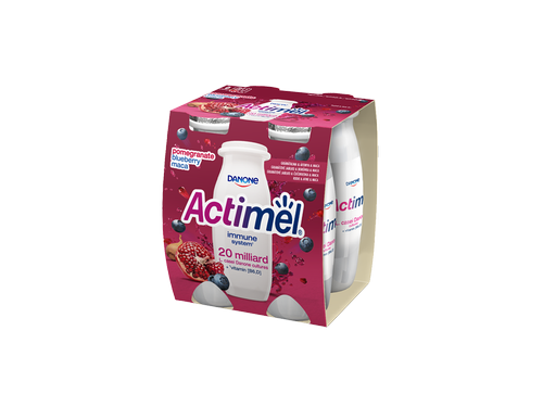 Актимель, Йогурт Питьевой, Гранат, Ежевика, Мака, 100г