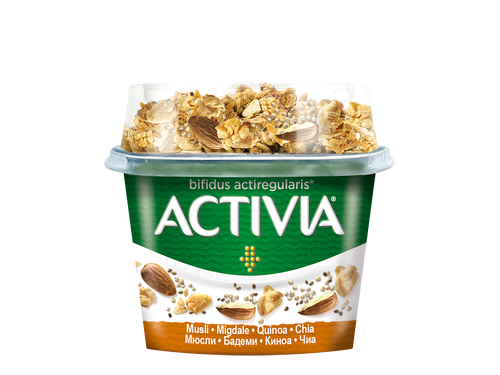 Активия Завтрак с мюсли, миндалем, чиа и киноа, 170г