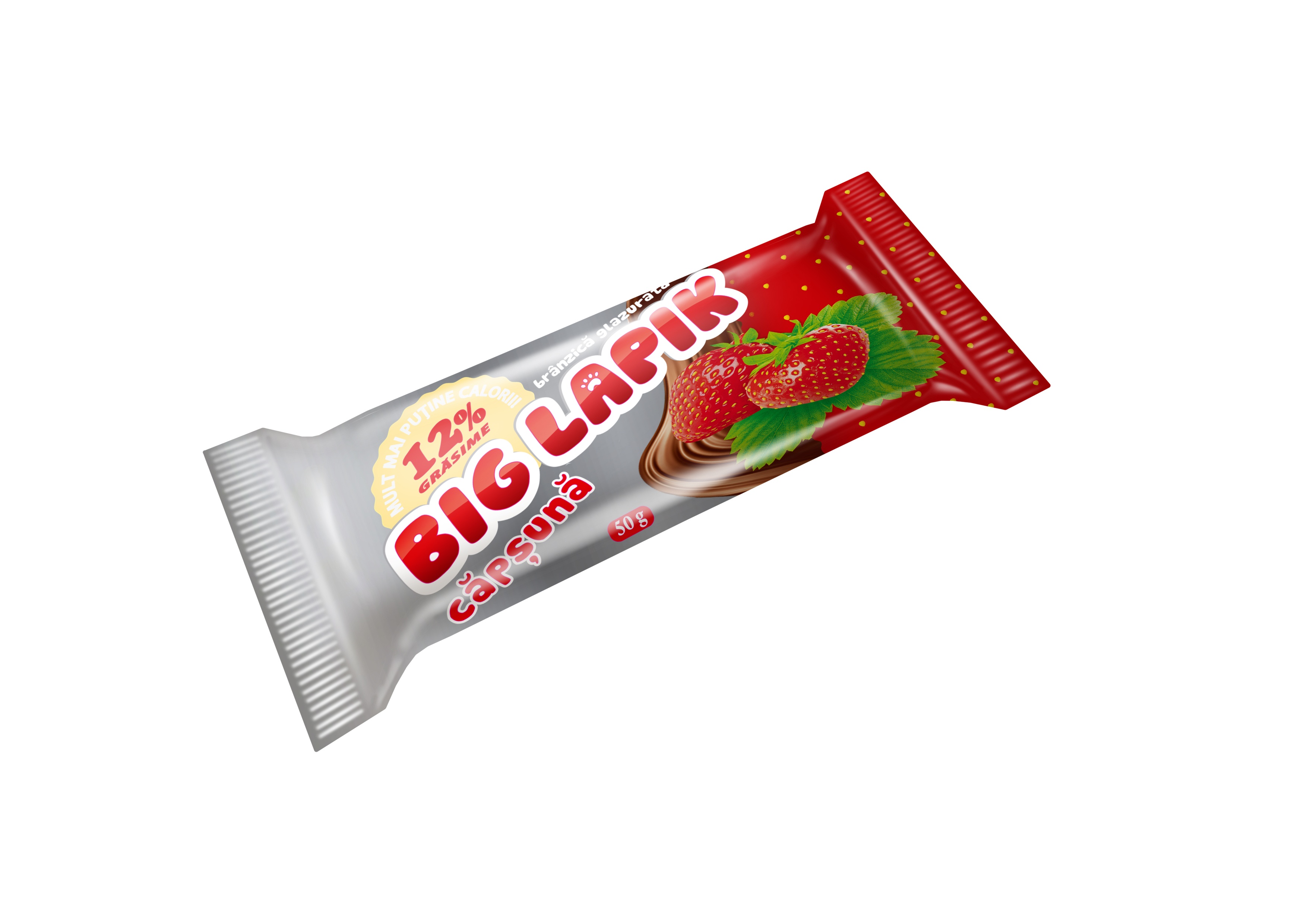 Сырок сладкий глазированный с пониженным содержанием жира КЛУБНИКА