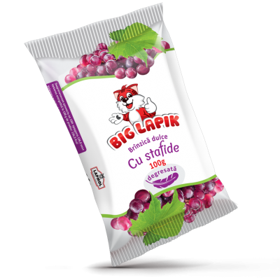 Сырок сладкий Big Lapik обезжиренный с изюмом