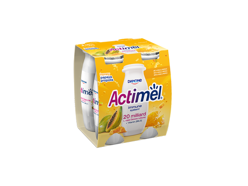 Актимель Йогурт Питьевой Папайя, Мед и Прополис, 100г