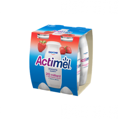 Актимель Йогурт Питьевой Клубника, 100г
