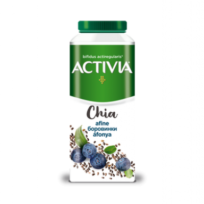 Активия питьевая с голубикой и семенами чиа, 320г