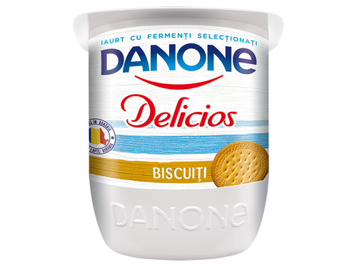 Йогурт Данон деличос с печеньем, 125г
