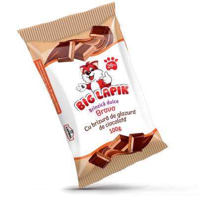 Сырок сладкий Big Lapik с шоколадом BRAVO