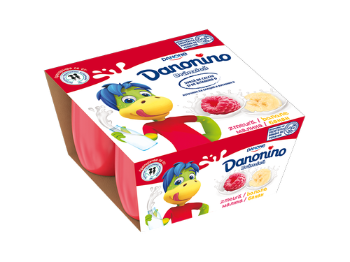 Данонино творожок банан-малина, 4X50г