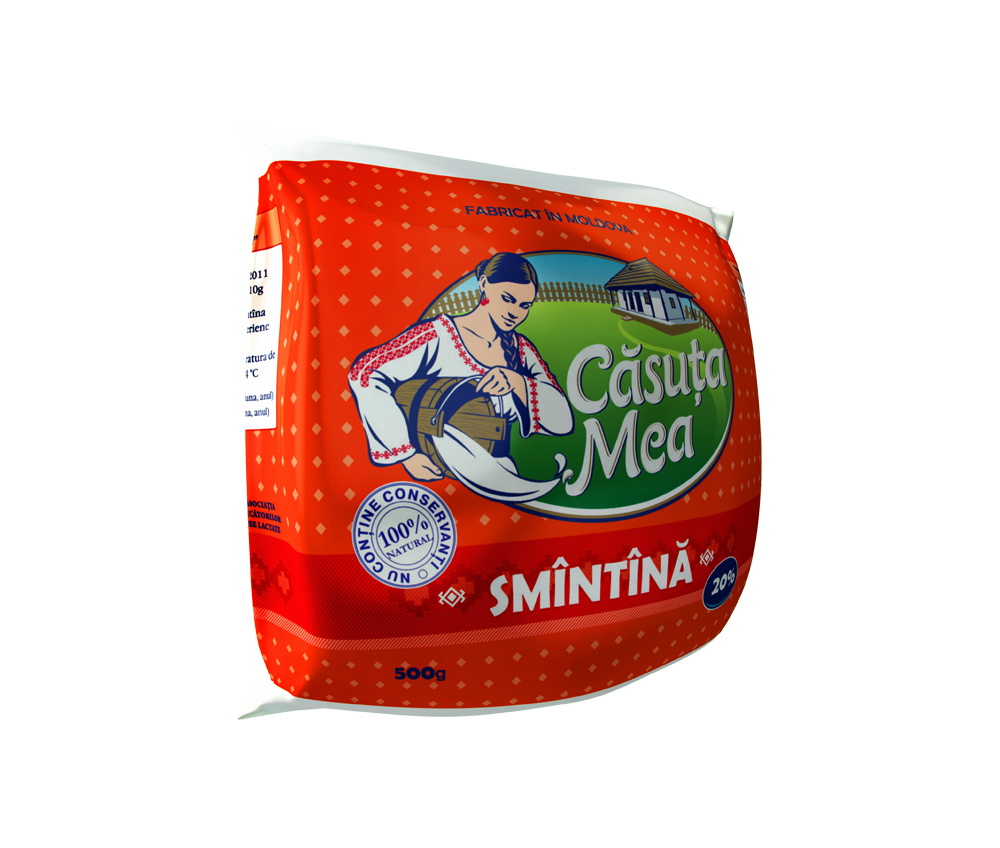 Сметана Căsuța Mea 20% 500г